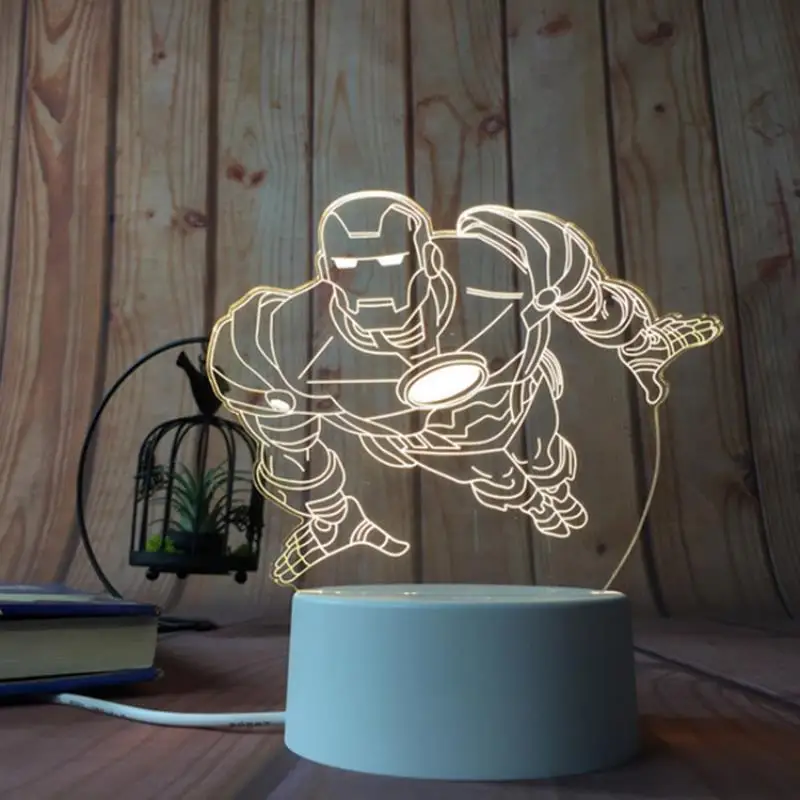 3D Ночник Новинка спальные шкафы оригинальная прикроватная лампа