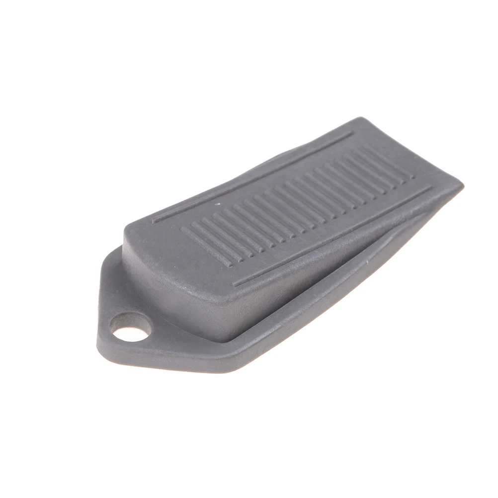 2pcs Non Slip Door Wedge Shaped Rubber Door Stops grey color Rubber
