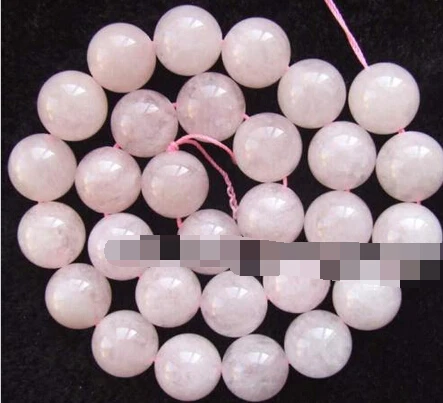 

huij 00710 14mm Natural Pink Aquamarine round Beads 15.5