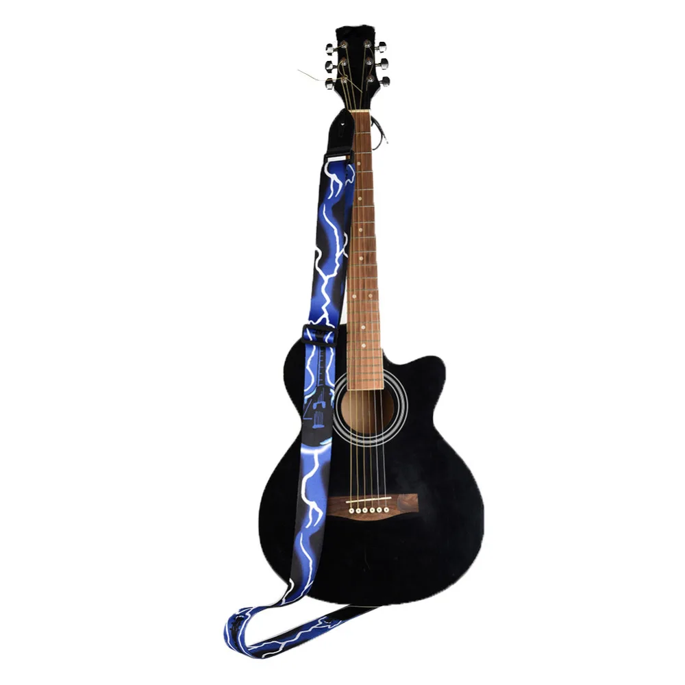 Популярный ремень для гитары, полиэстер, специальный дизайн, персонализированная печать, ремешки для гитары, бас, аксессуары для электрогитары