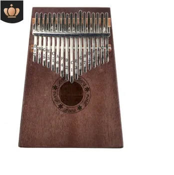 

Mahogany veneer Thumb piano Kalimba 17-tone finger piano beginners entry portable musical instrument kalimba finger piano