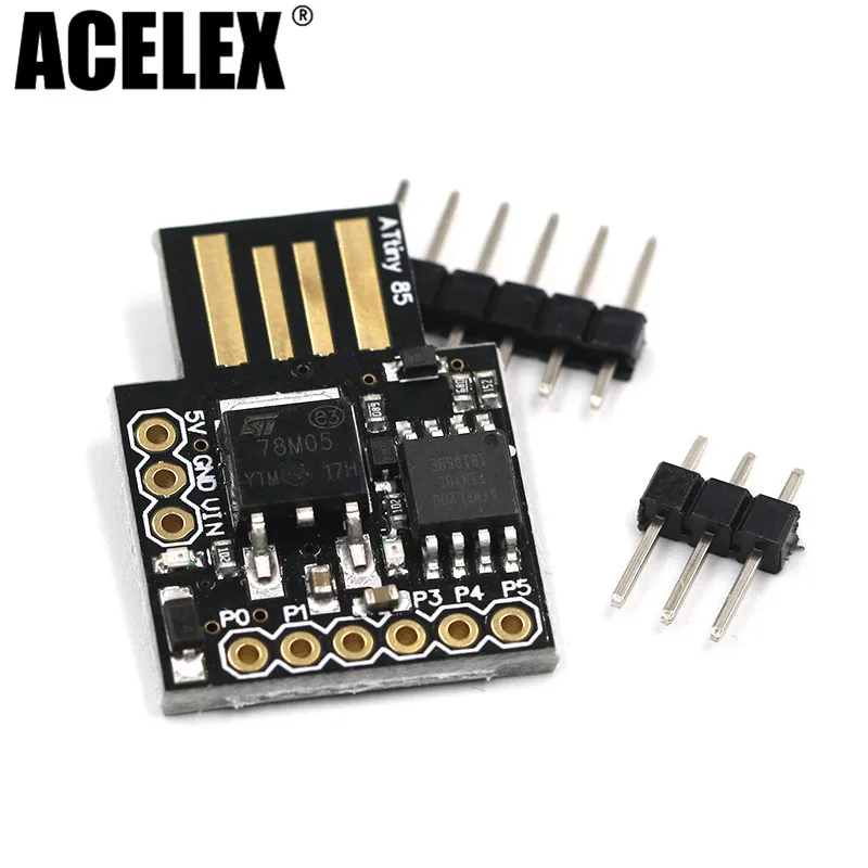 

Digispark kickstarter miniature for Arduino ATTINY85 usb development board