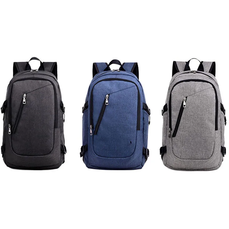 

3 Colors Men Women Business Water Resistant 17 Inch Laptop Backpack with USB Charging Port Campus School Bags WML99