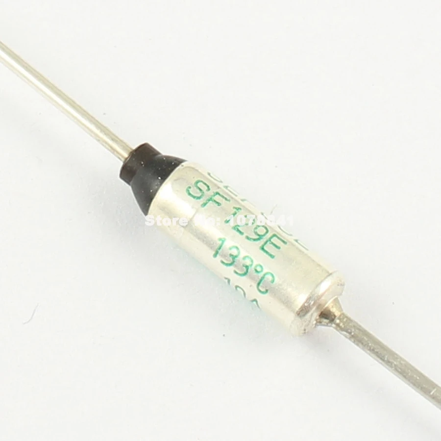 

100 Pcs Per Lot Microtemp Thermal Fuse 133 Degree TF Cutoff 250V 10A SF129E