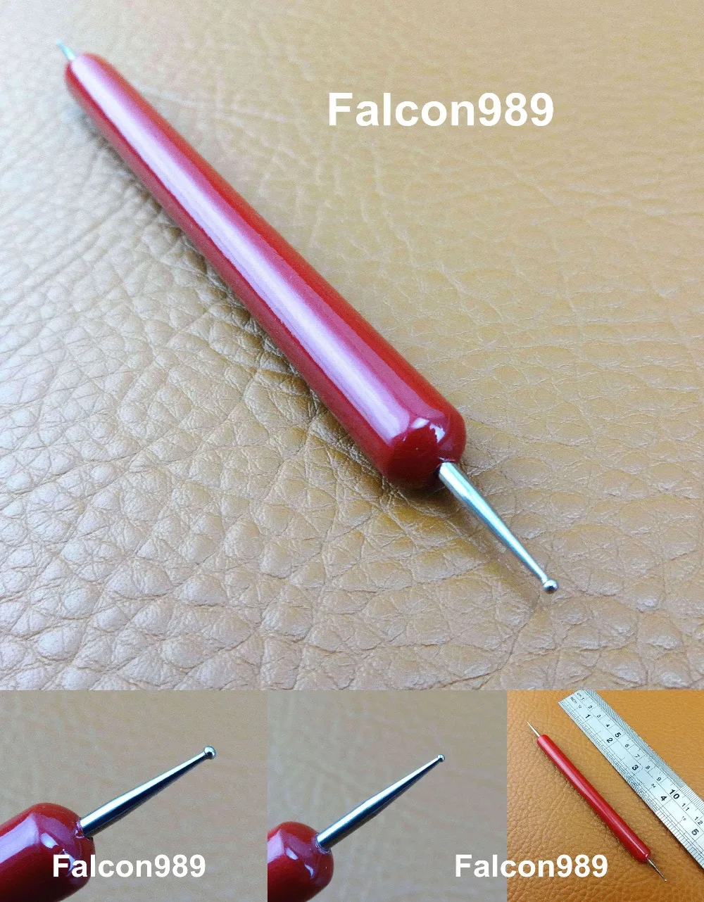 1pc Leather Craft Dual Stylus Fine & Ball Point Leather Modelling