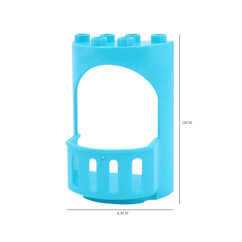 Большие строительные блоки замок аксессуары для сцены стены крыши забор Оружие Кирпич совместимый бренд Duploingly сборная игрушка для детей - Цвет: 1Pcs Block  -  3