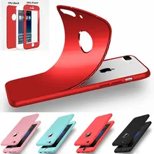 360 Полная Защита Тела Для iPhone 7 Силиконовый Чехол Противоударный ультра Тонкий Телефон Случаях Чехлы Для iPhone 7 Plus 6 s Плюс