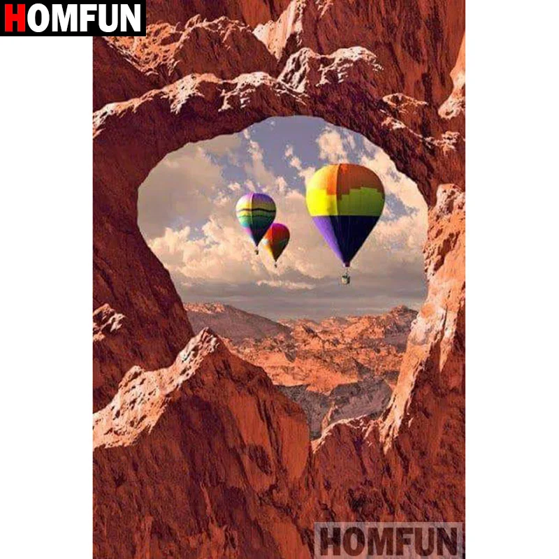 Алмазная живопись HOMFUN A15972 полноразмерная/круглая 5D картина сделай сам с бусинами