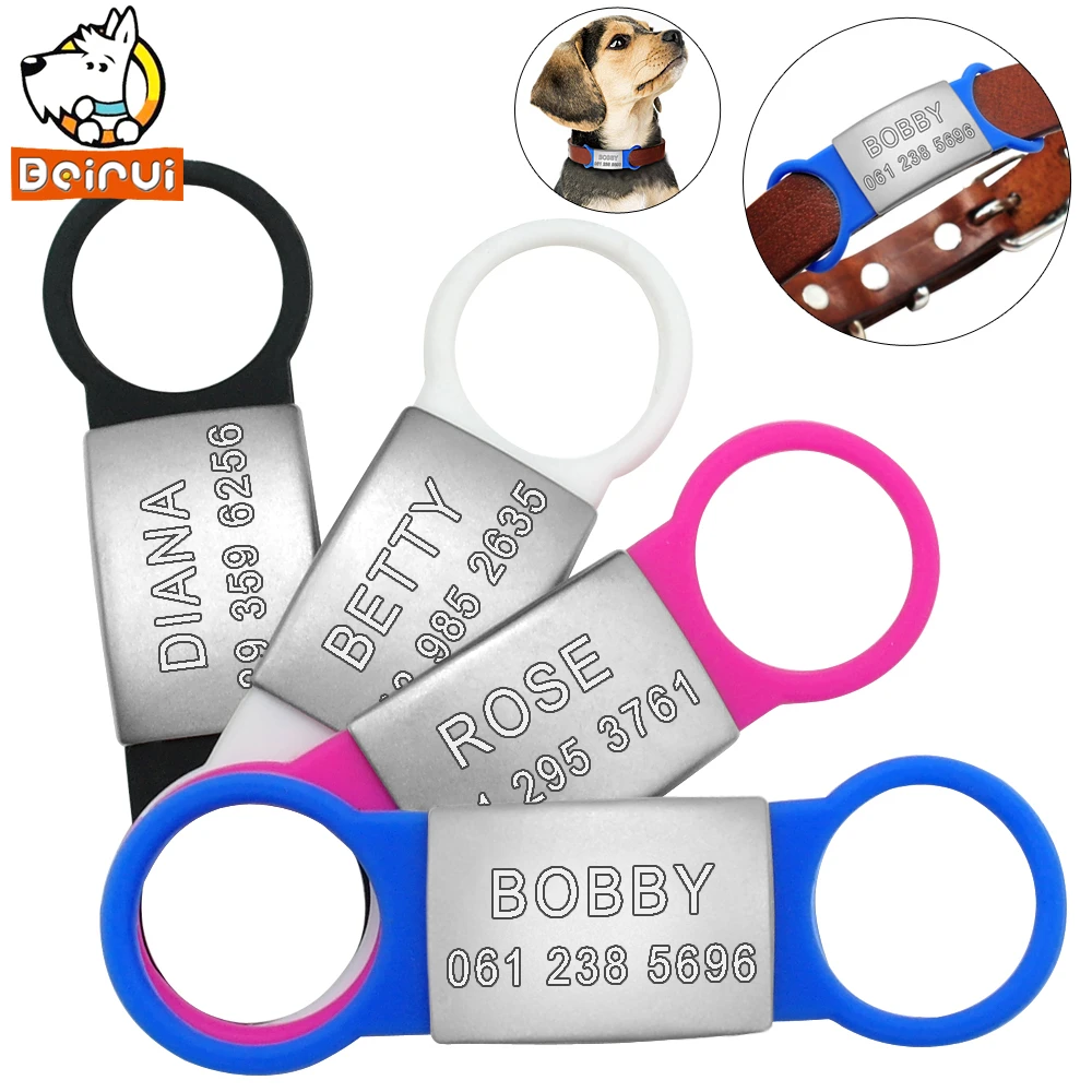rubber dog id tags