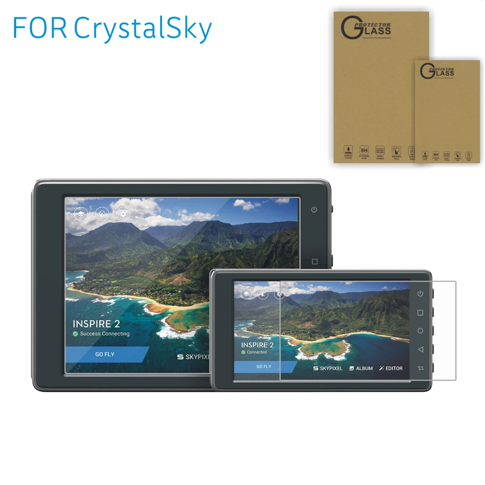 

2pcs/set Explosion-proof Protective Film Screen Protector 5.5" 7.85" inch for DJI CrystalSky Monitor
