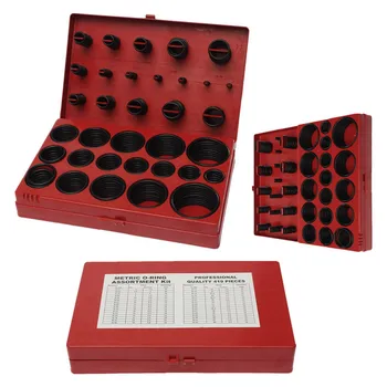 

419Pcs Assorted O Ring Rubber Seal Assortment Set Kit Garage Plumbing With Case for General Plumbers Mechanics Workshop