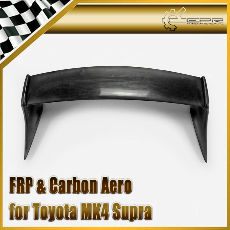 

Car-styling For Toyota MK4 Supra TRD Style FRP Fiber Glass Rear Spoiler With Carbon Fiber End Cap Fiberglass Trunk WIng Bodykit