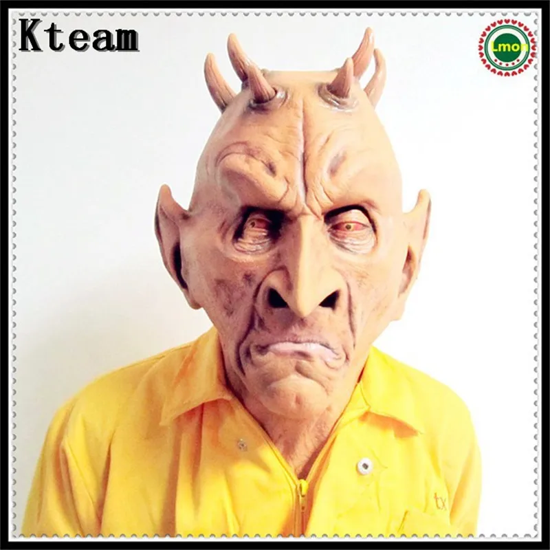 

New Halloween Party Cosplay Horror Terrible Alien Mask UFO Face Mask The Extra Terrestrial ET Latex Full Mask Party Toy Prop