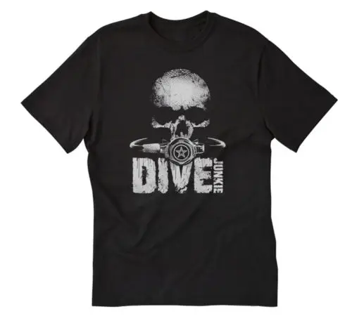 2019 Hot sale 100% cotton Style New T Shirt Men O-Neck Tops Tees Summer style Scuba Dive casual Men Tee shirt