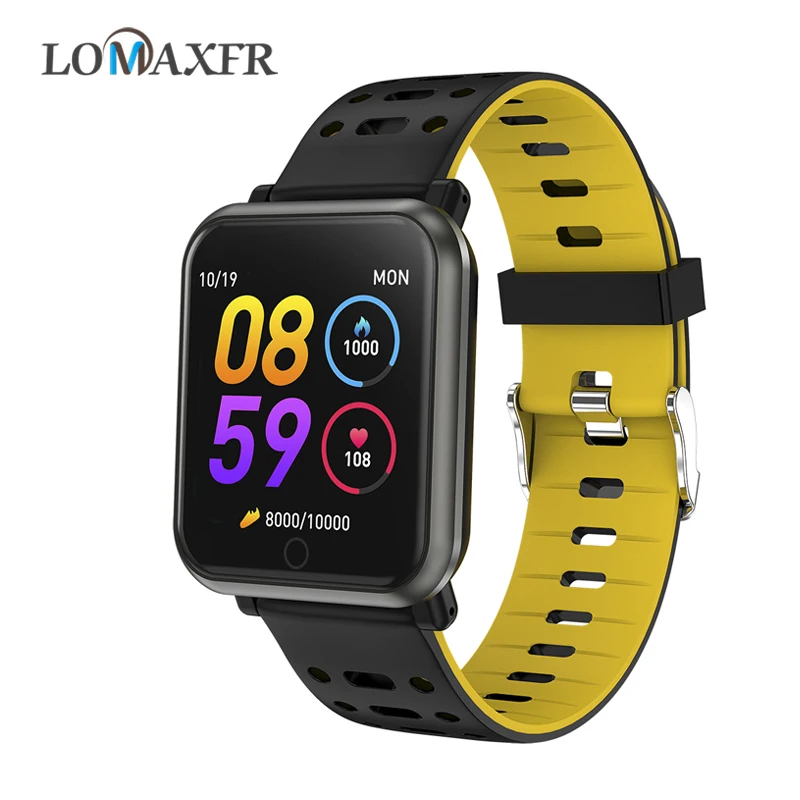 

Smart Watch Waterproof Ip68 Bluetooth 4.0 Heart Rate Monitoring Bracelet Touch Color screen Band Men Women Sport SmartWatches