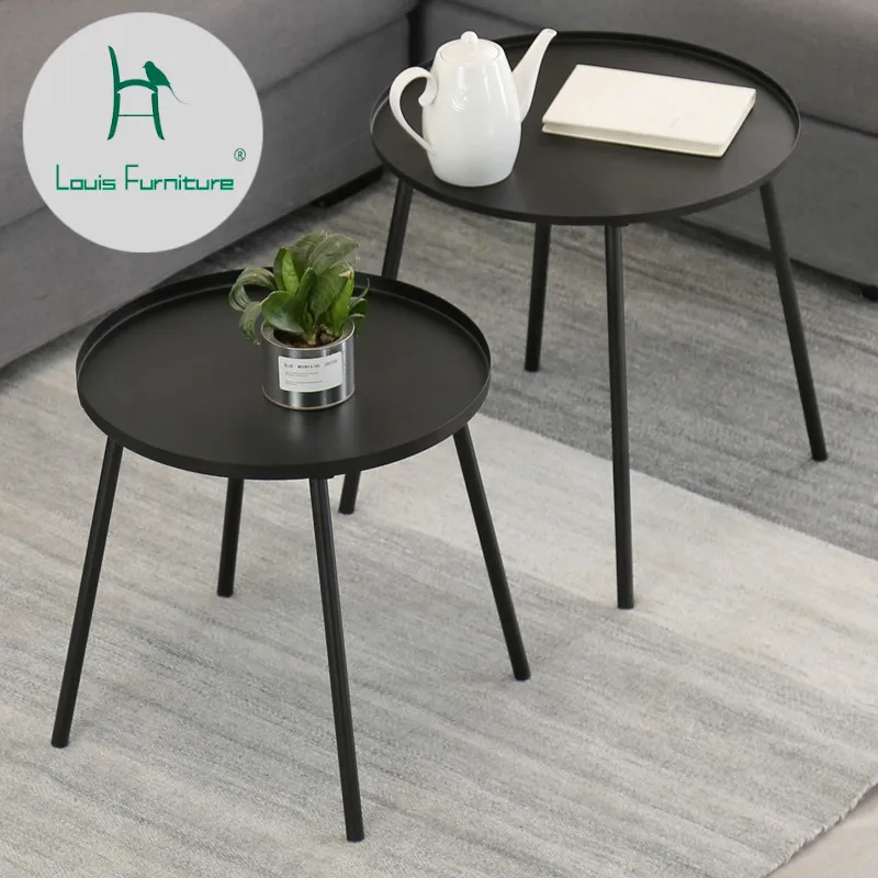 Us 63 0 Louis Fashion Table Nordic Iron Living Room Mini Mini Sofa Modern Bedroom Head In Cafe Tables From Furniture On Aliexpress
