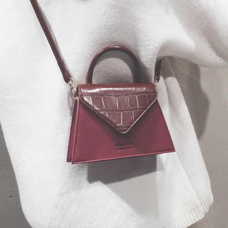 

women messenger bag Vintage handbag texture shoulder bag Female 2019 new famous brand designer crossbody bag retro tote bag