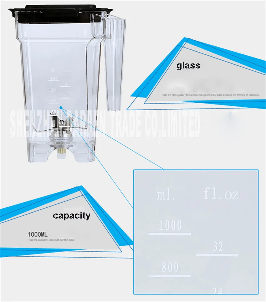 1000 мл HA-992 коммерческий немой блендер миксер milkshake машина 220 В 50 Гц