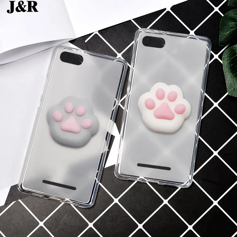 Case For BQ BQS-5020 Strike Cover Silicon Cases For BQ BQS5020 BQS-5020 Soft TPU Phone Bags Squishy Animal Lovely Cat Claw Shell