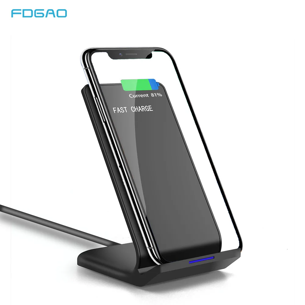 

Fdgao 10W Quick Qi Wireless Charger For iPhone XS Max XR X 8 Plus USB Fast Wireless Charging Stand For Samsung Note 9 8 S9 S8 S7