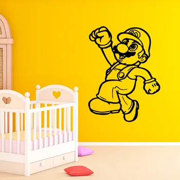 

Exquisite Super Mario Gamer Wall Stickers Home Decorative Wall Sticker For Kids Rooms Diy Bedroom Decoration Decal Mural