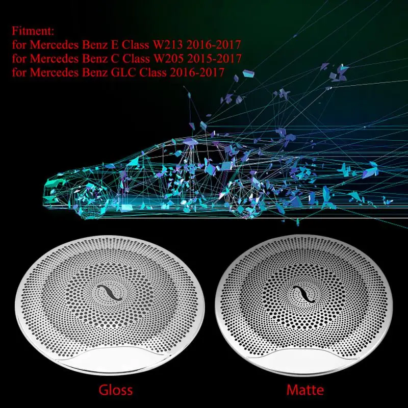 Skup Samochodowy sprzęt audio osłona głośnika tapicerka drzwi pokrywa głośnika tapicerka dla Mercedes Benz E C GLC klasa W213 W205 akcesoria samochodowe nowość