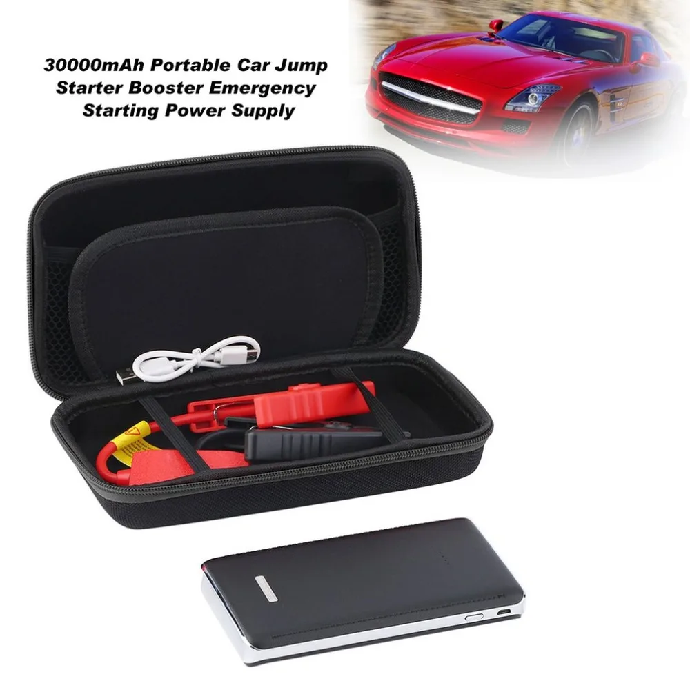 3 Color 30000mAh Portable Car Jump Starter Pack Booster LED Charger Battery Power Bank Portable Emergency Starting Power Supply