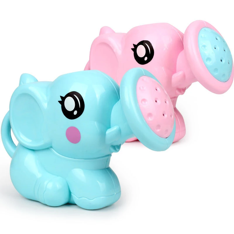 Эко-дружественные детские купальные игрушки мультфильм слон нос душ насосный дизайн красочные игрушки животных для детей подарок