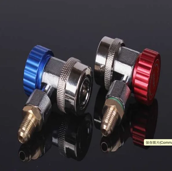 

R134A refrigerant air conditioning and quick connect Adapter Fittings Cars fluoridation adjustable quick connector -2pc/sets