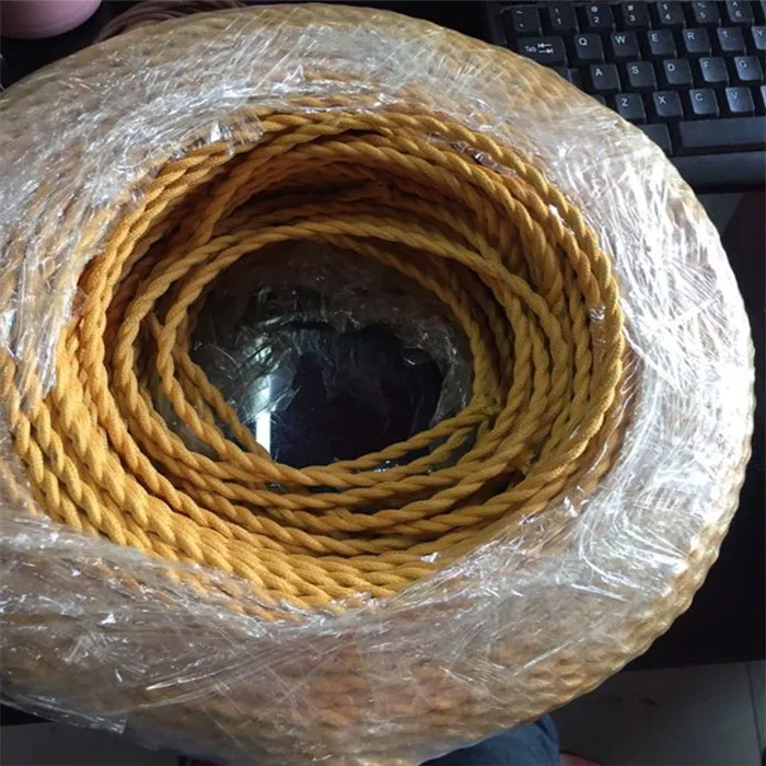 10mlot 2 x 0.75mm2 Dark Brown Vintage Twisted Electrical Wire Textile Cable Vintage Lamp Cord Pendant Light Lamp Wire (5)