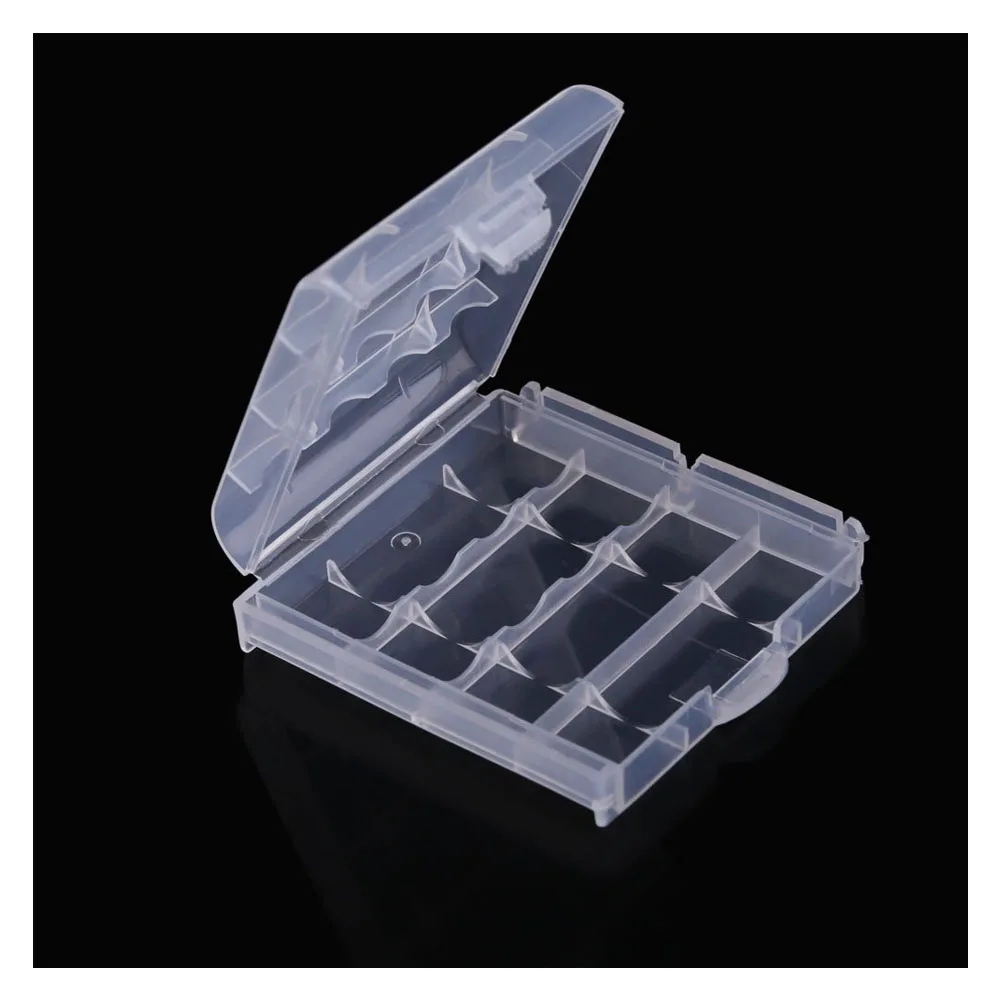 

SCLS New 10x Plastic Case Holder Storage Box Cover for Rechargeable AA AAA Batteries