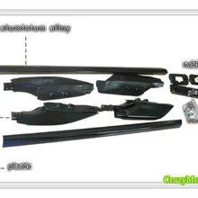 Черный топ багажник на крышу рельсы багажник для Toyota Prado FJ120 2003 2004 2005 2006 2007 2008 2009