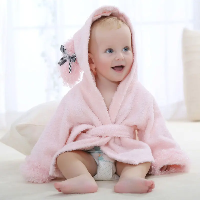 0 1 Years Summer Animals Bathrobe Sleepwear for Baby Girls Boys Cloak Cartoon Cute Infant