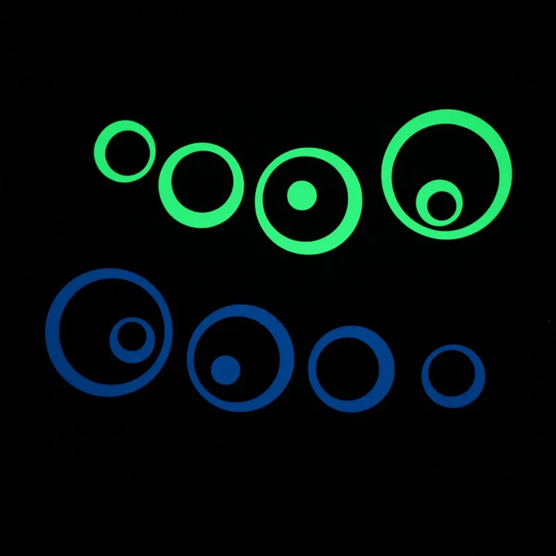 Diy Circles Wall Decor Glow In The Dark Round Circle Stickers Wall