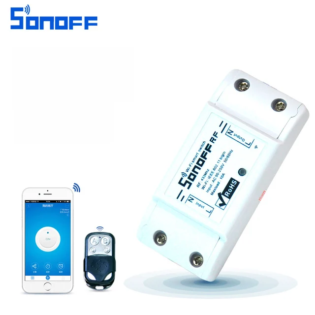 Sonoff Rf 433mhz Wifi Wireless Smart Switch Controlled Remote Sonoff Rf 433mhz Wifi Wireless Smart Switch Controlled Remote Support Receiver For Home Light 220v 10a