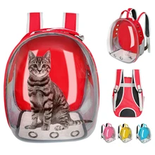 Sac de transport pour chat respirant Transparent chiot chat sac à dos chats boîte Cage petit chien animal de compagnie voyage transporteur sac à main espace Capsule