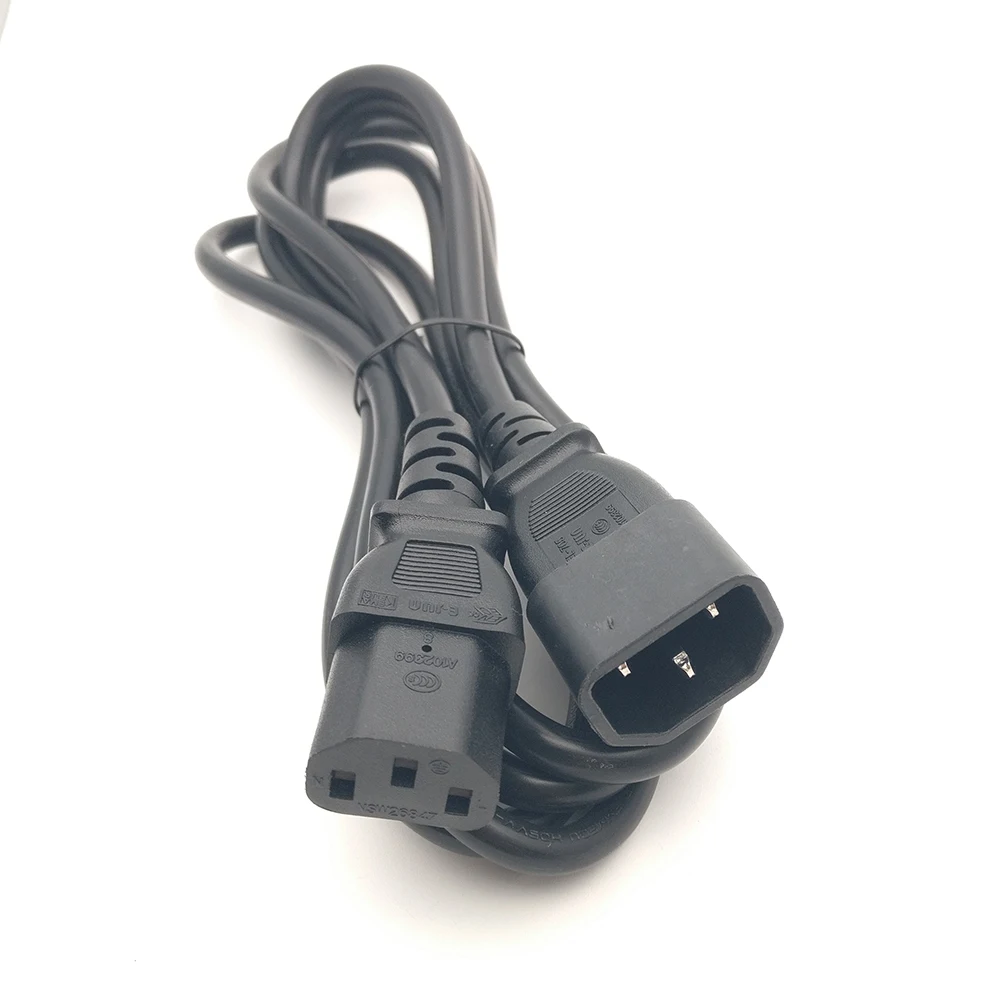 1 м 1,8 м сети мужчин и женщин C13 к C14 Процессор PDU Удлинительный кабель компьютерный кабель Мощность удлинитель кабель