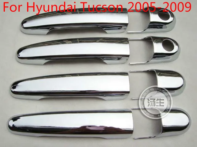Высокое качество ABS хромированная Дверная ручка Крышка для hyundai Tucson 2005 2006 2007 2008 2009 автомобиля-Стайлинг автомобиля-Чехлы