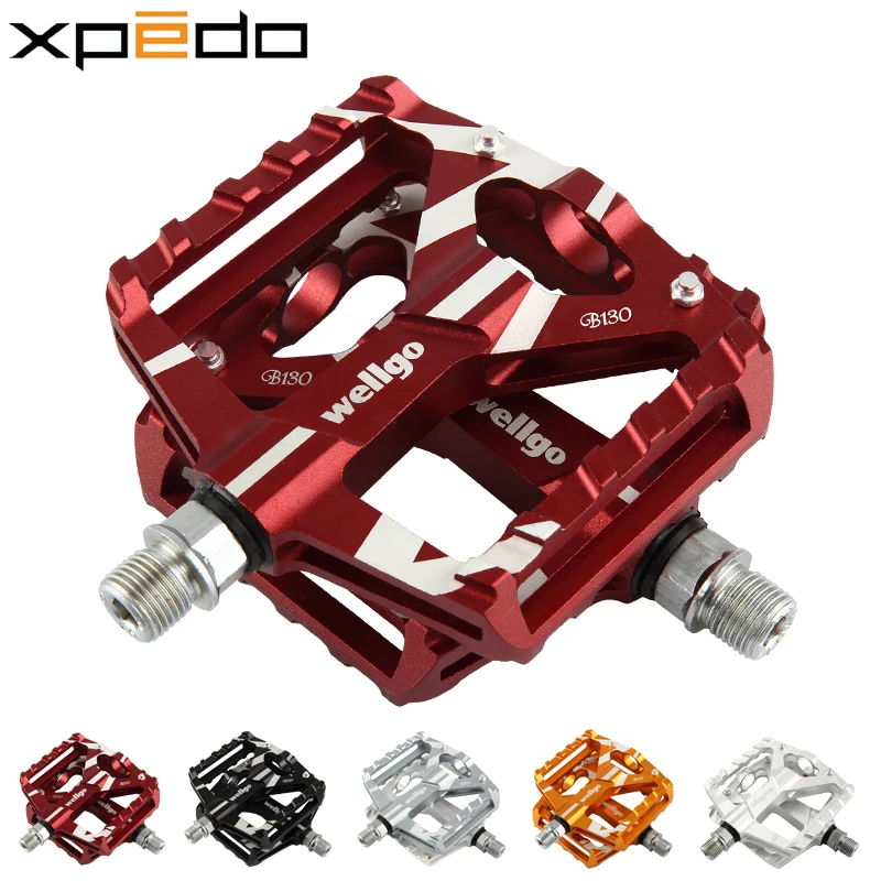WELLGO B130 Cycling Bike Bicycle Platform Aluminum Sealed Bearing Pedals | Спорт и развлечения