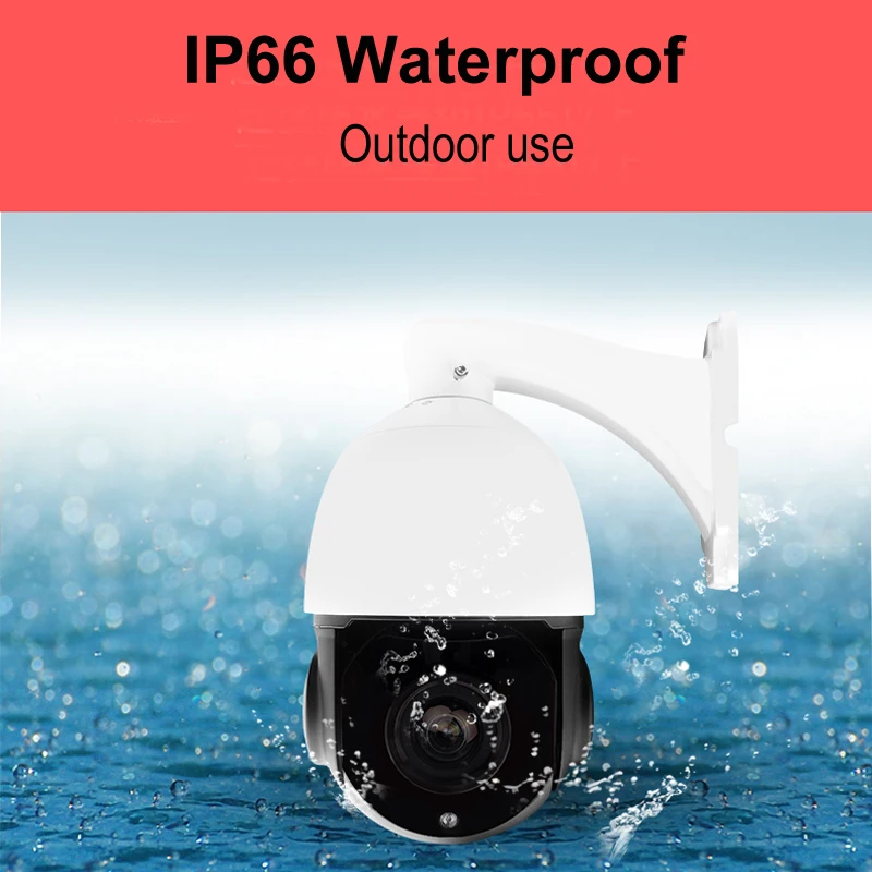 Наружная водонепроницаемая купольная камера 48 в POE PTZ ip h.264/265 5 мп 4 скоростная сеть