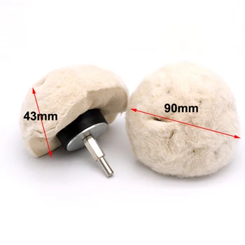 

6mm White Cotton Lint Cloth Buffing Gold Silver Jewelry Mirror Polishing Wheel