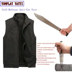 Зимняя тактика Stab-Resistant Cut плюс бархатный большой размер жилет телохранитель Самозащита для предотвращения случайных травм