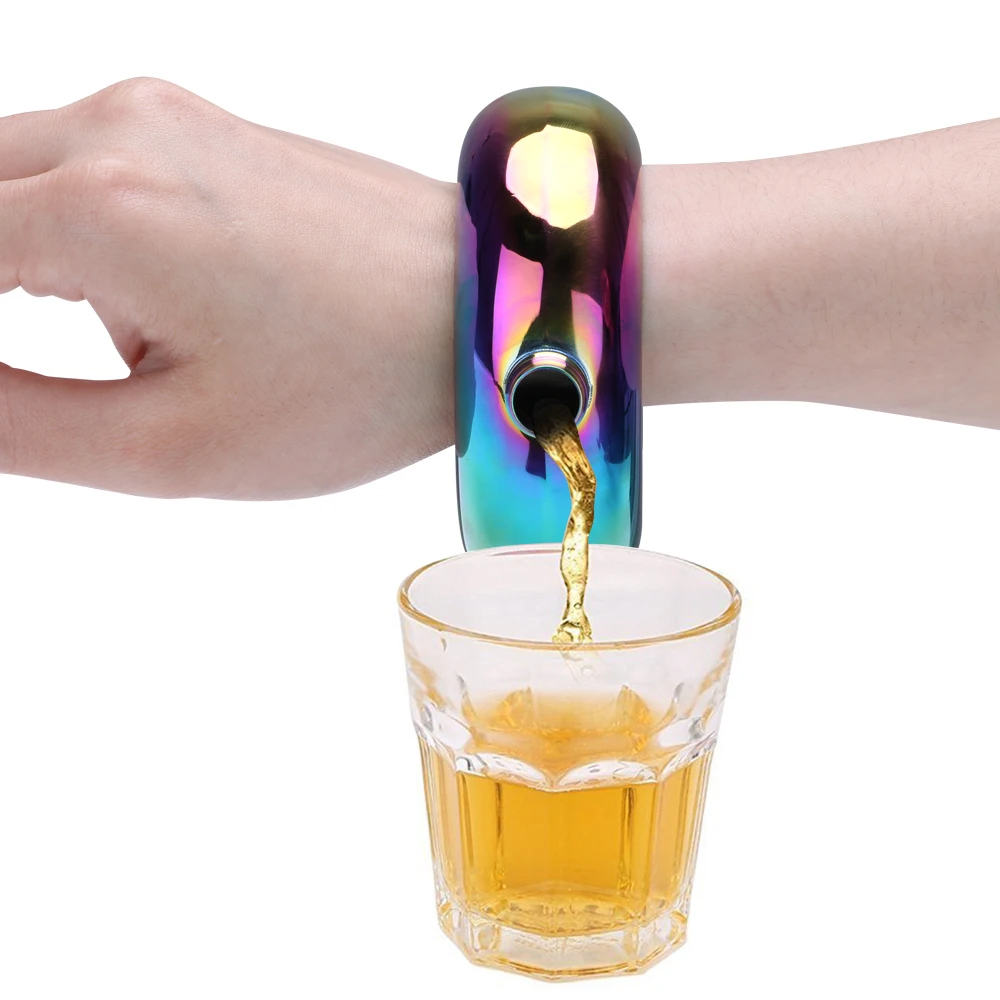 Премиум браслет фляга с воронкой из нержавеющей стали 3 5 унции скрытый Boozy