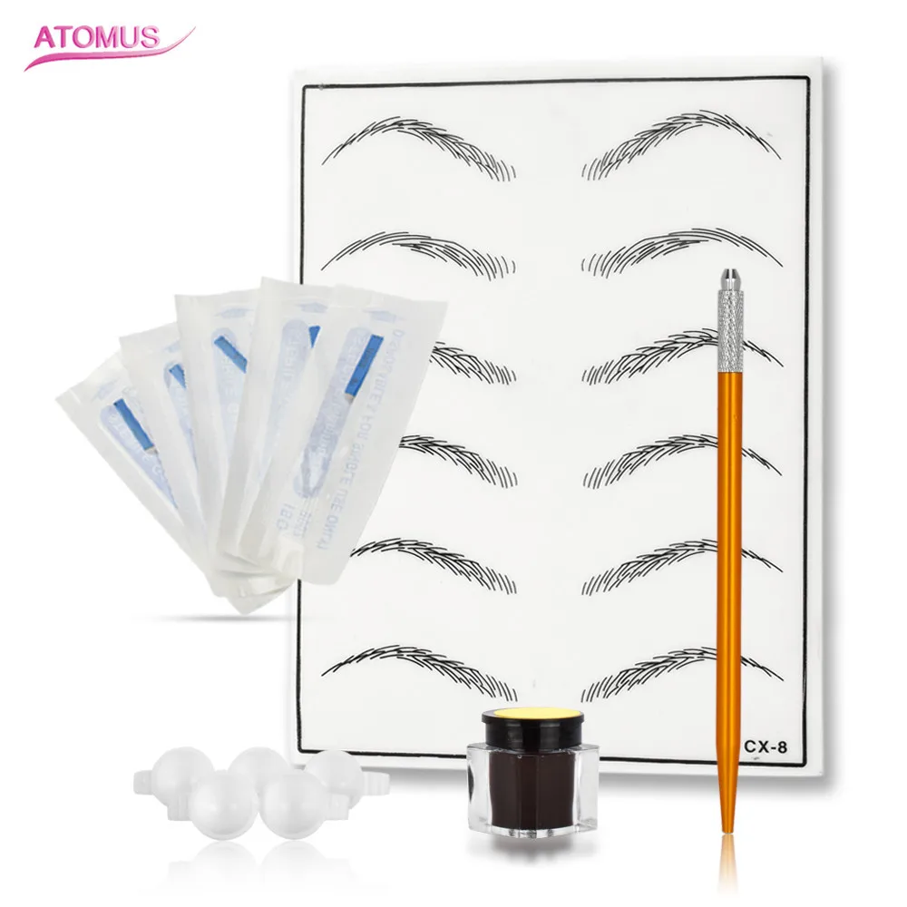

Best Eyebrow Microblading Price 3D Tebori Munsu Manual Machine For Microblading Pen Practice Skin Permanet Makeup Manual Tattoo