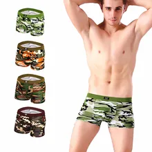 Новинка, нижнее белье, сексуальное мужское нижнее белье, военные камуфляжные трусы с принтом, мужские трусы, нижнее белье, боксеры, Короткие трусы