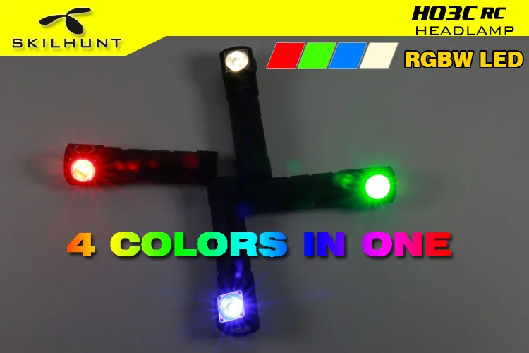 Skilhunt H03C RC CREE XM-L красный/зеленый/синий/белый многоцветный светодиодный налобный фонарь