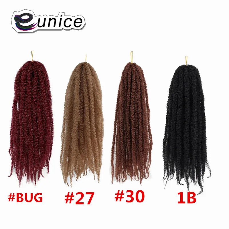 Marley Braids Hair Extension Synthetic Ombre Afro Kinky Crochet Kanekalon Braiding Hair (4)