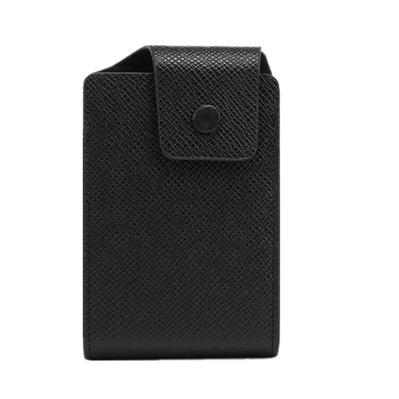 Фиолетовый 1 шт. мужской держатель для карт кожаный бизнес-держатель для карт унисекс чехол для кредитных карт для монет - Цвет: type 1 black