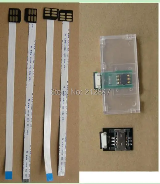 

a set of 6 pcs Universal SIM Big Card to SIM Standard Card FFC Wire Extender Slot
