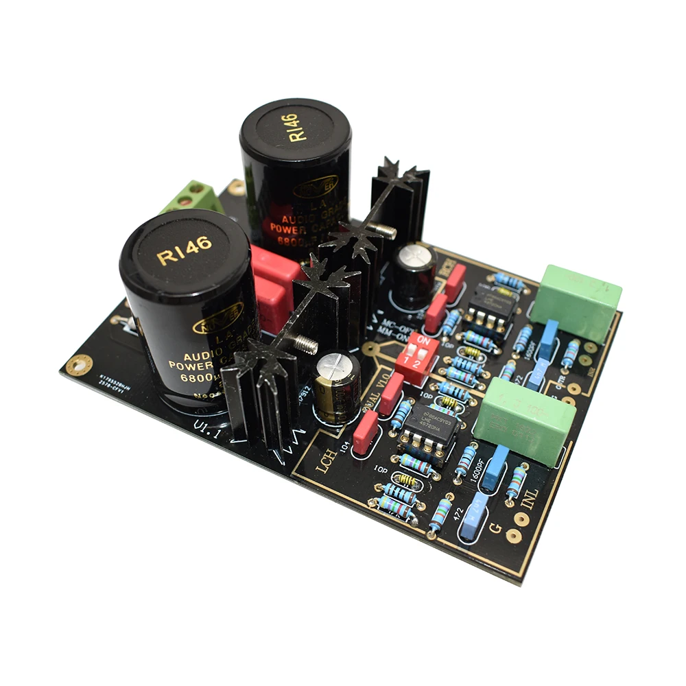 Новейший Виниловый проигрыватель NE5532 OPA2111 49720NA мм MC Phono DIY Kit усилитель в сборе ссылка Германия двойной T0038